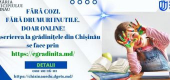 Înscrierea copiilor la grădinițele din Chișinău se face doar prin platforma oficială eGradinita