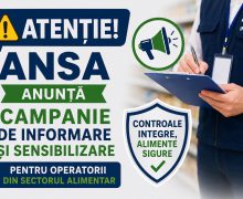 ANSA lansează Campania de informare și sensibilizare a operatorilor economici cu tematica: „Controale integre, alimente sigure”