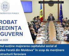 Guvernul susține majorarea capitalului social al Î.S. „Calea Ferată din Moldova” în scop de menținere a infrastructurii feroviare