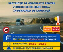 Restricții de circulație pentru vehiculele de mare tonaj în perioada de caniculă