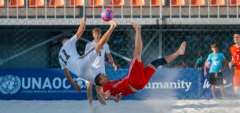 Fotbal pe plajă. Moldova a terminat pe locul 4 la EBSL din Chișinău