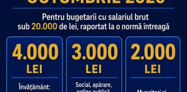 Vasile Tofan: Guvernul va acorda în luna octombrie o plată unică tuturor bugetarilor
