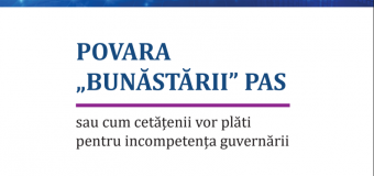 PLDM a publicat analiza „Povara „Bunăstării PAS” sau cum cetățenii vor plăti pentru incompetența guvernării”