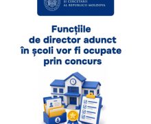 MEC pune în aplicare noile prevederi ale Codului educației: funcțiile de director adjunct în școli vor fi ocupate prin concurs