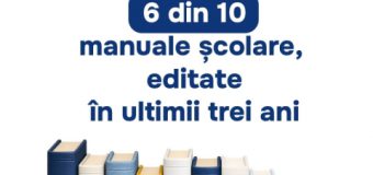 MEC: Aproape 60% dintre titlurile de manuale au fost editate în ultimii trei ani
