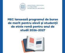 MEC lansează programul de burse de merit pentru elevii și studenții de etnie romă pentru anul de studii 2026-2027