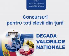 Concursuri pentru toți elevii din țară, organizate în cadrul Decadei Valorilor Naționale