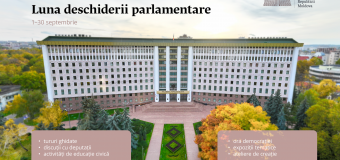 În septembrie, Parlamentul organizează evenimente și activități civice în contextul Zilei internaționale a democrației