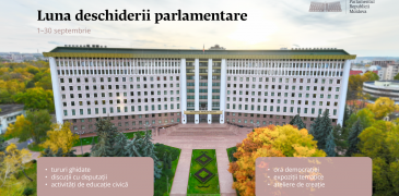 În septembrie, Parlamentul organizează evenimente și activități civice în contextul Zilei internaționale a democrației