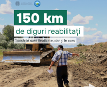 Ministerul Mediului: Circa 150 km de diguri și maluri au fost reabilitați sau sunt în curs de reabilitare