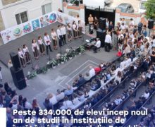 Peste 334 mii de elevi încep noul an de studii în instituțiile de învățământ general din Republica Moldova