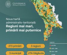 Guvernul a prezentat propunerea noii hărți administrativ-teritoriale
