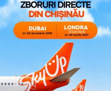 Zboruri regulate spre Dubai și Londra cu SkyUp