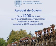 Circa 1200 de tineri vor începe serviciul militar în termen în Armata Națională