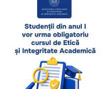 Studenții din anul I vor urma obligatoriu cursul de Etică și Integritate Academică