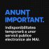 O parte din serviciile publice electronice ale MAI sunt temporar indisponibile
