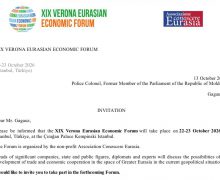 Fiodor Gagauz anunță că fiul său, Dmitri, va merge la Forumul Economic Eurasiatic la Istanbul: Nu putem rata asemenea oportunități